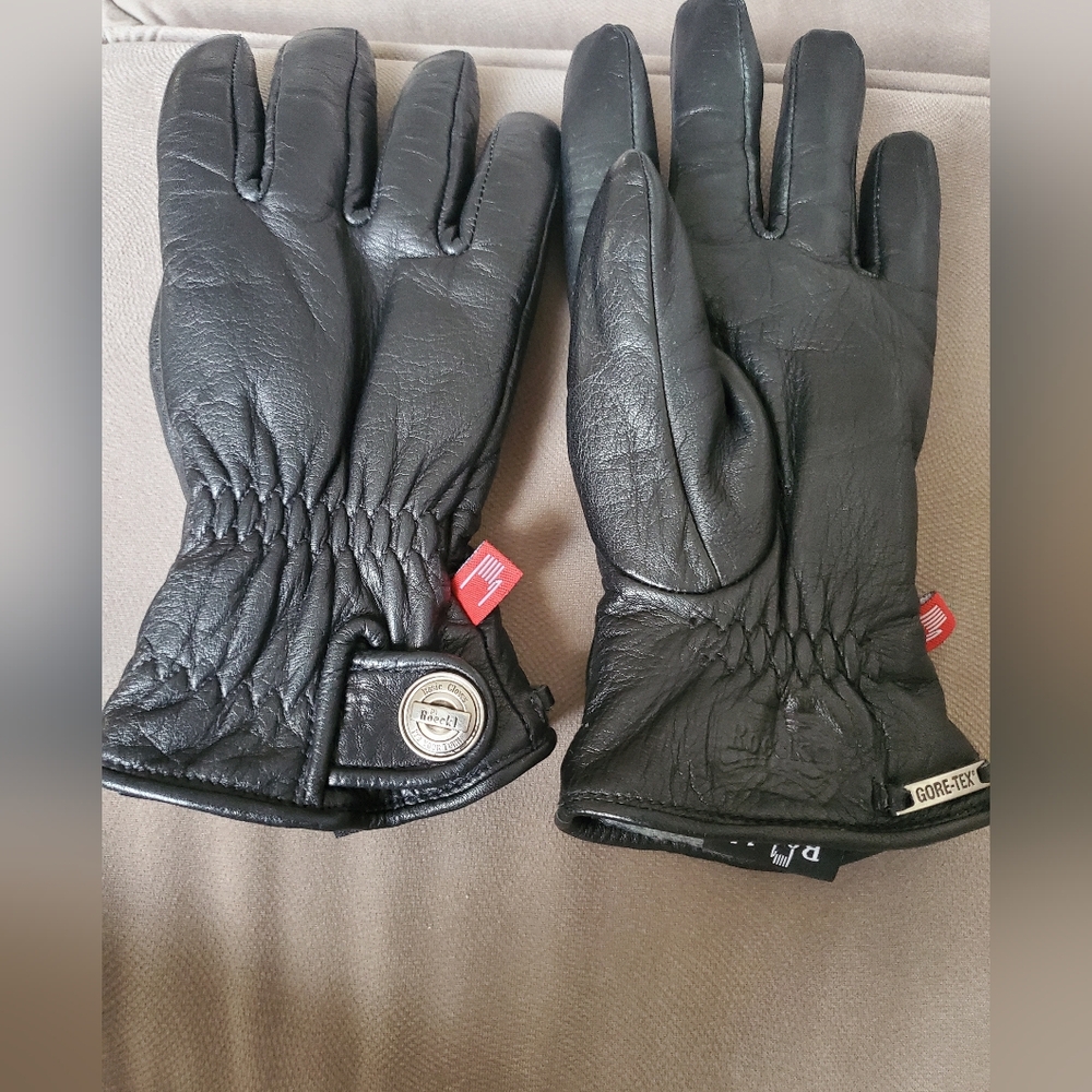 ROECKL Premium Black Leather Gloves with Gore-Tex SZ 7